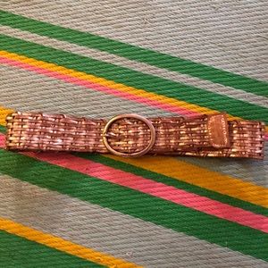 Pewter woven belt